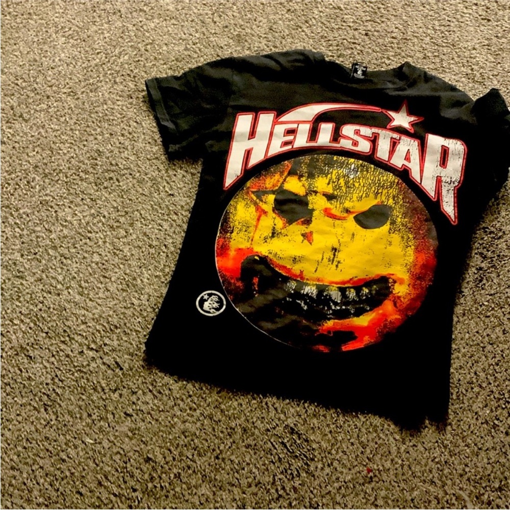 Black Graphic mens hellstar T-Shirt